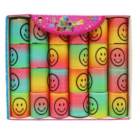 Pack of 24 Mini Rainbow Spiral Springs Magic Rainbow Puzzle Educational Toy for Party Bag Fillers Toy, Puzzle Gift Children's Birthday Educational Toy