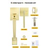 goldenwarm Gold Front Door Handle, Entry Door Handle and Reversible
