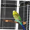 BESPORTBLE 2pcs Wooden Bird Swing Toy Natural Wood Pet Swing