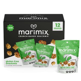 Marimix Snack Mix | Mini Hatch Chile Lime | Crunch Baked Sweet & Salty Savory Plant Based Naturally Gluten Free Whole Grain Fiber Charcuterie Pretzel Trail Party Mix | No Artificial Ingredients