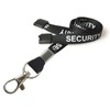 Customcard ltd® Security Neck Lanyard Black Metal Clip & Opaque