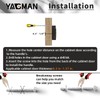 Yagman 10 Pack Kitchen Cabinet Knobs Round Sunflower Dresser Knob