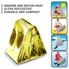 EVERLIT Emergency Mylar Thermal Blanket (4 Pack) Space Blankets for
