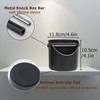 CHDEXU Coffee Knock Box, Coffee Grounds Knock Box Black, Espresso