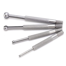 Drill Jig 4 Pieces Telescopic Gauge Full Ball Gauge Drill Gauge Set 3-13 mm for Small Holes Slots Groove Measurement