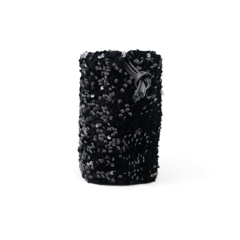 NAMEOF Women's Sequins Drawstring Bag, Mini Handbag, Shoulder Bag, Occasion