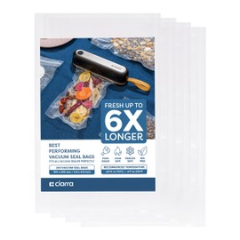 CIARRA Vacuum Sealer Bags for Food 6" x 10" – BPA Free, Heavy Duty Commercial Grade Food Storage, Sous Vide & Meal Prep Bags, Food Saver Storage (200 Pcs)