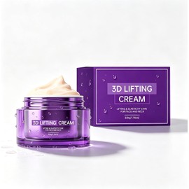 3D Lifting Night Cream, Probiotic Facial Treatment for Face (1 Pcs) Anti-Aging Collagen Moisturizer for Women & Men, Daily Face Lotion