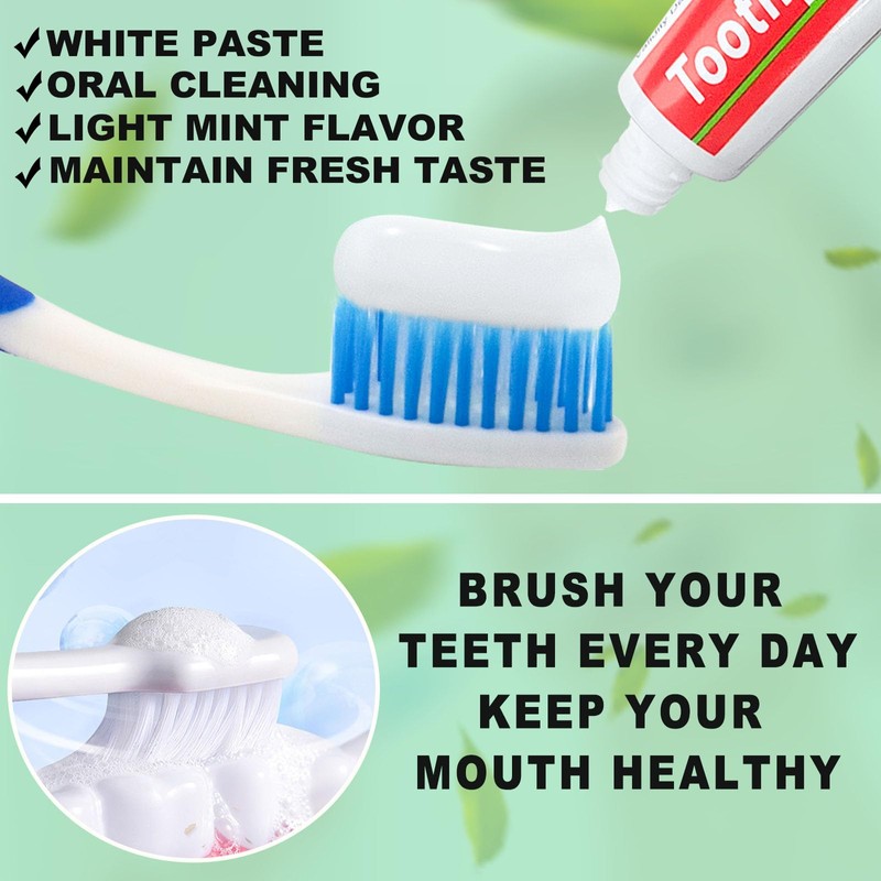 HAIFOTRVA 30 Tubes Bulk Travel Size Toothpaste,0.176 oz Extra Small
