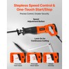 VEVOR Corded Reciprocating Saw, 120 Volt 7.5 Amp, 2800 SPM