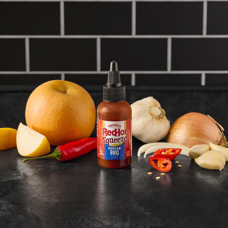 Frank's RedHot Squeeze Korean BBQ Sauce, 1.7 fl oz (Pack