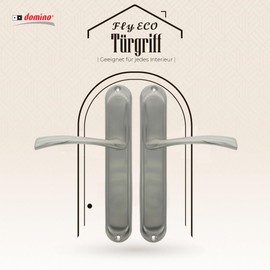domino Fly Eco M9 blind door handle set for room doors, long plate set, door handle set, door fittings