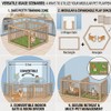 Foldable No-Drill Dog Playpen & Portable Indoor/Outdoor Pet Exercise Fence