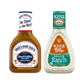 Sweet Baby Ray's Variety, 1 Sweet Baby Ray's Barbecue Sauce, Sweet Golden Mustard, 18 OZ, 1 Ken's Steak House Buttermilk Ranch Dressing, 16 FL OZ, 1 CT