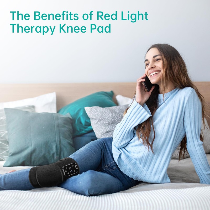 CLMTAS [2025 Upgraded] Knee Massager with Vibration, for Knee and