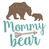 CafePress Mommy Bear 20x12 Wall Decal, Vinyl Wall Peel, Reusable