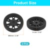 sourcing map 2Pcs 60 mm x 14 mm Luggage Wheel