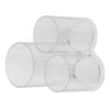 Clear Round Plastic Makeup Container Transparent Cylinder Makeup Brush Holder