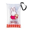 Miffy miffy0014 Clear Pouch with Carabiner, Mini Pouch, Clear Multi