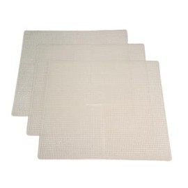 3-Pack of Premium BPA-Free Plastic Reusable Mesh Tray Liners fit Samson, Aroma, iVation, Nutrichef and Cosori Dehydrators 10.75"x11.75"