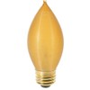 Satco S3416 120V Medium Base 40-Watt C11 Light Bulb, Amber