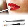 2pcs Retractable Lip Brush, Sealing Design Travel Lip Gloss Brush,