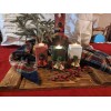 Unbranded Christmas candle holders red