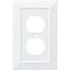 Franklin Brass Classic Architecture (1-Pack) Outlet Covers Pure White 1-Gang