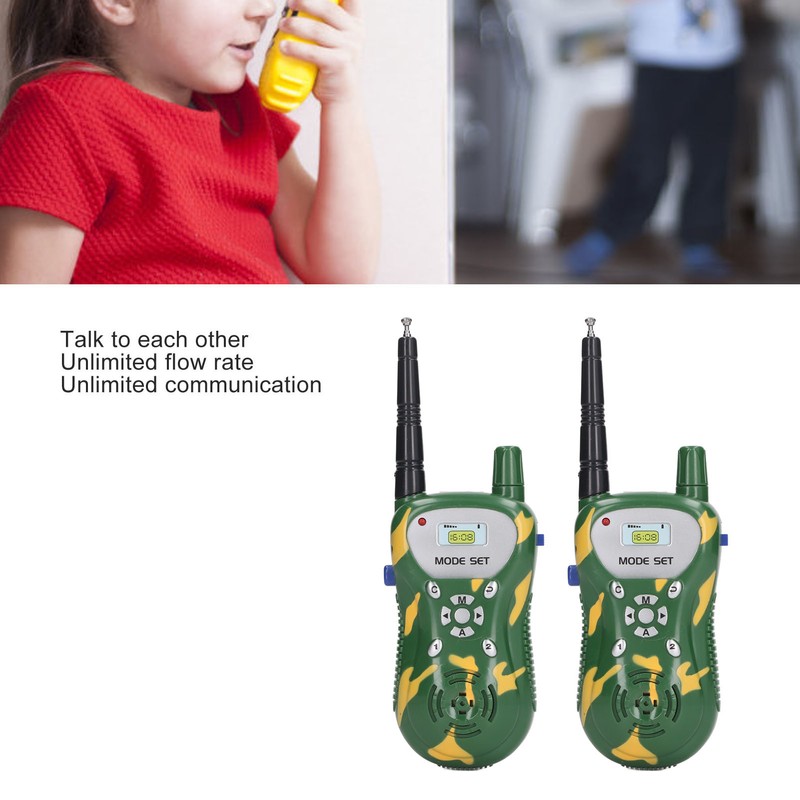 2pcs Radio Toy Clear Sound Long Range Interactive Handheld Radio