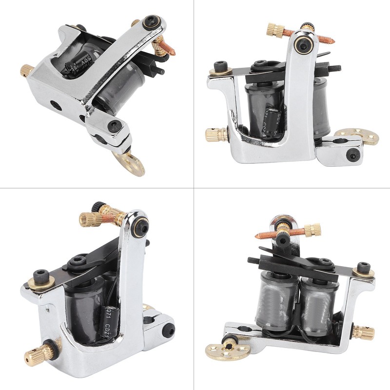 Coil Tattoo Machine Kit Clip Cord Foot Pedal Power Supply