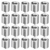 sourcing map 100Pcs Helical Threaded Inserts, M4-0.7x2D 304 Stainless Steel