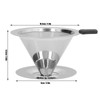Stainless Steel Coffee Dripper Drip Cone Coffee Filter Reusable Coffee