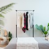 IRIS USA Clothes Rack, Portable Single-Rod Height Adjustable with Lockable