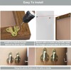 ZAAWUUT 10-Pack Heavy Duty Keyhole Hangers,Picture Frame Buckle Hanger Bracket,Mug