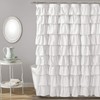 Lush Décor 19211 Ruffle Shower Curtain, 72 inch x 72