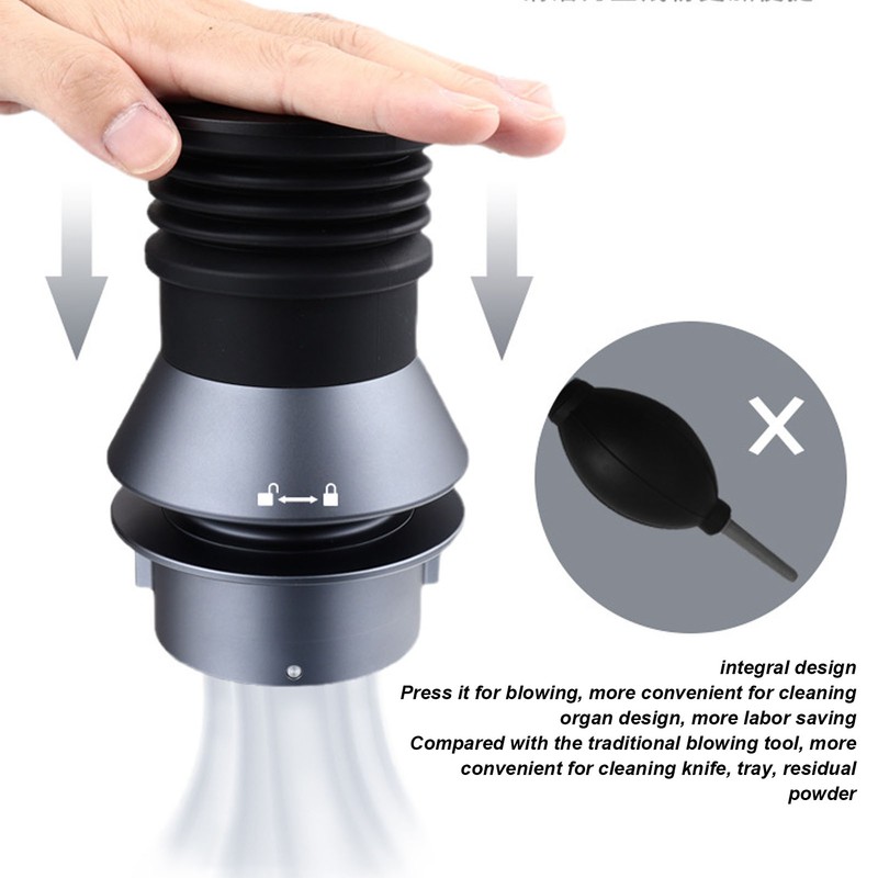 Coffee Blowing Bean Bin Aluminum Alloy 80g Coffee Grinder Cleaning