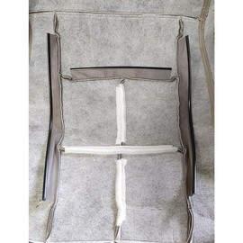 Zieichy Driver+Passenger Bottom Perforated Leather Seat Cover Gray Compatible with Lincoln Navigator Luxury 2007 2008 2009 2010 2011 2012 2013 2014