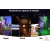 Importeek 3pz Proyector Laser Luz Led Audioritmico Color Figuras +