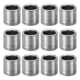 PATIKIL M8 Steel Spacers, 24 Pcs Metal Spacers Steel 8mm ID x 12mm OD x 12mm L Carbon Steel Spacer Screw Standoff Round for 5/16in or M8 Screw Bolts