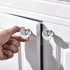 Zythrem 12Pcs Chrome Cabinet Knobs 30mm Silver Polished Drawer Knob
