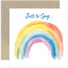 Old English Co. Rainbow Just To Say Card for Him