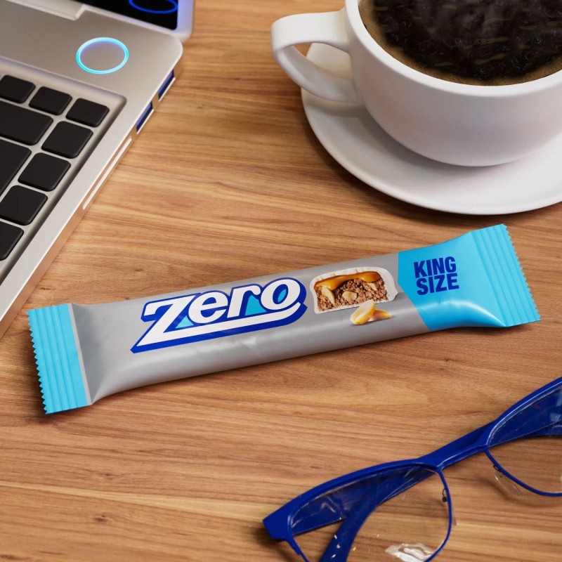 Unbranded Zero White Fudge Caramel Peanut Almond Nougat King Size