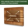 Acacia Wood Cutting Board 24x18 inch, Butcher Block Cutting Board