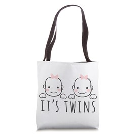 Pregnant Gemini Mama Baby Girl Boy For Pregnant Mother Birth Tote Bag