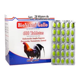Biovermi Gallo Aves 3 Blister Total 90 Tabs Desparasitante