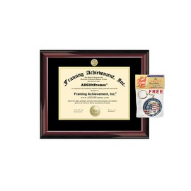 Certification License Certificate Holder with Engraving Engineering School Diploma Frame PE Professional Engineer State Board Document Surveying Case Display Holder Graduation Passing Land Surveyor