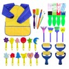 EVNEED Paint Sponges for Kids,29 pcs of Fun Paint Brushes