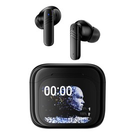 VIEFONG Ear Buds,Clip on Earbuds，Earbuds Wireless Bluetooth 5.4 with 2.01" Touchscreen Charging Case, 30dB Active Noise Cancelling, IPX45 Waterproof, 40H Total Playtime, Dual Stereo for Sports