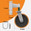 Uscaster Gate Wheel 6inch Fence Gate Wheel for Metal Tube