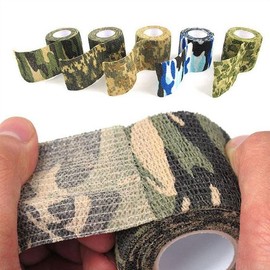Camouflage tape, camo military grip tape, elastic band, camouflage band / 위장테이프 카모 밀리터리 그립 테이프 탄력밴드 위장밴드